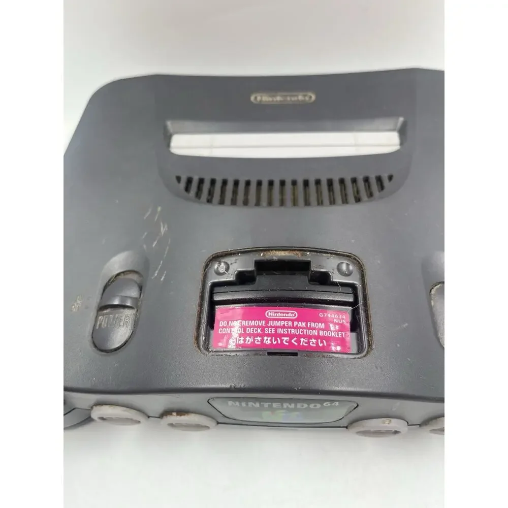 Nintendo 64 N64 Game Console Only NUS-001 Black - Tested & Working
